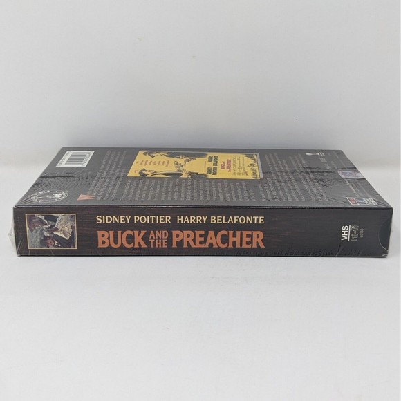 Buck And The Preacher (1991, VHS) Watermarks Sidney Poitier Harry Belafonte New - Picture 5 of 6